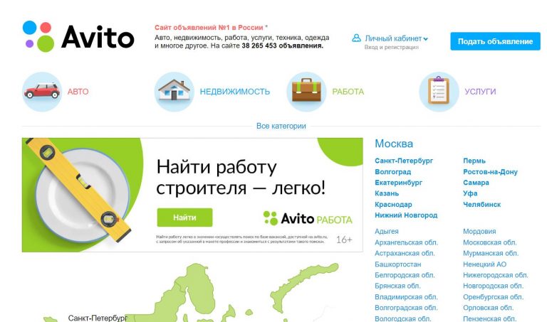 Сайты объявлений в россии